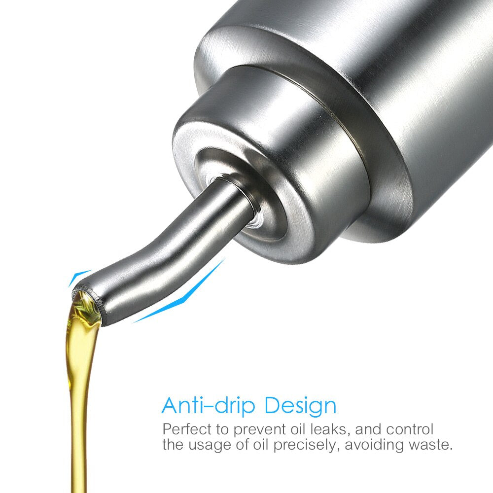 200ml/7oz Oil Dispenser Cruet Stainless Steel